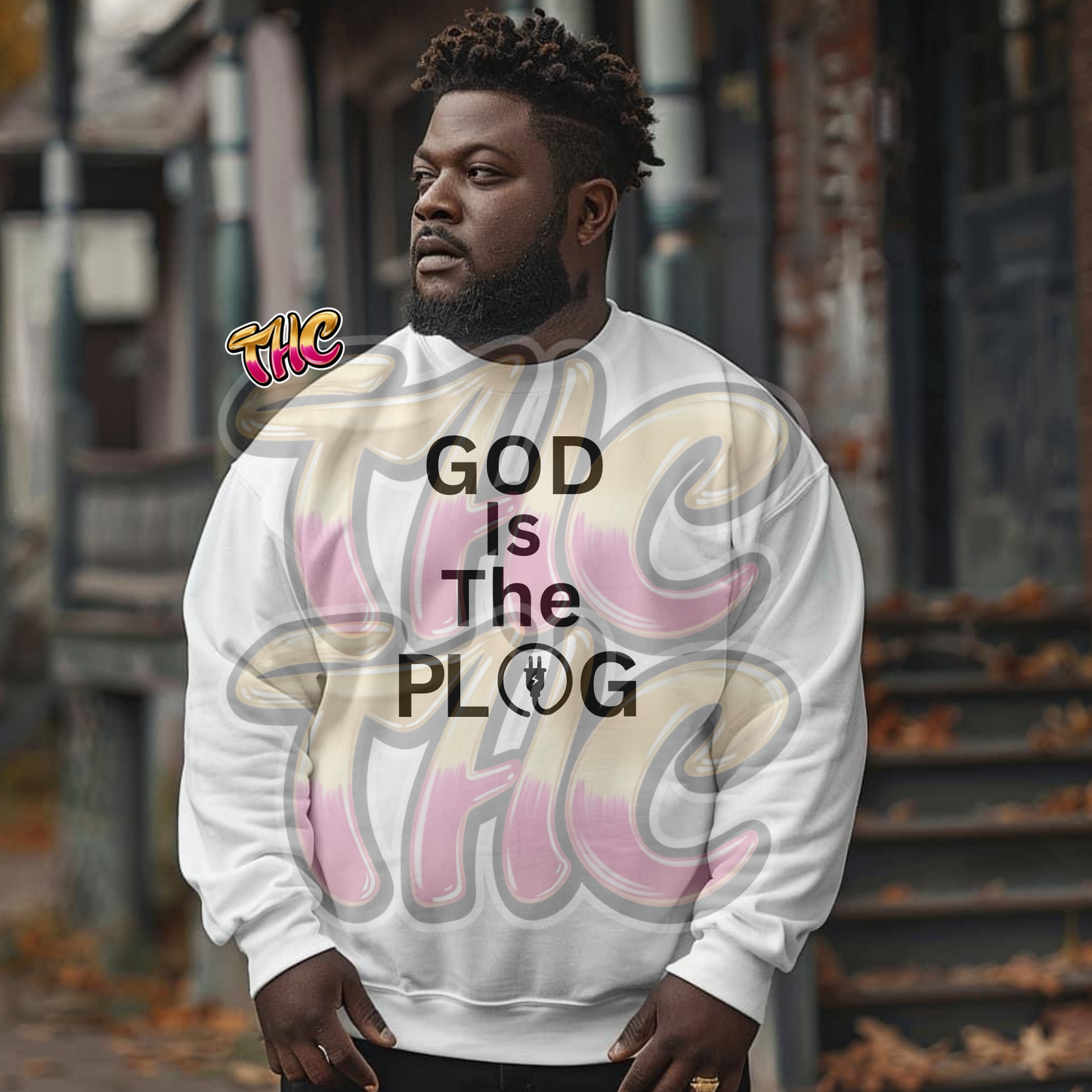 God Is The Plug Sweater