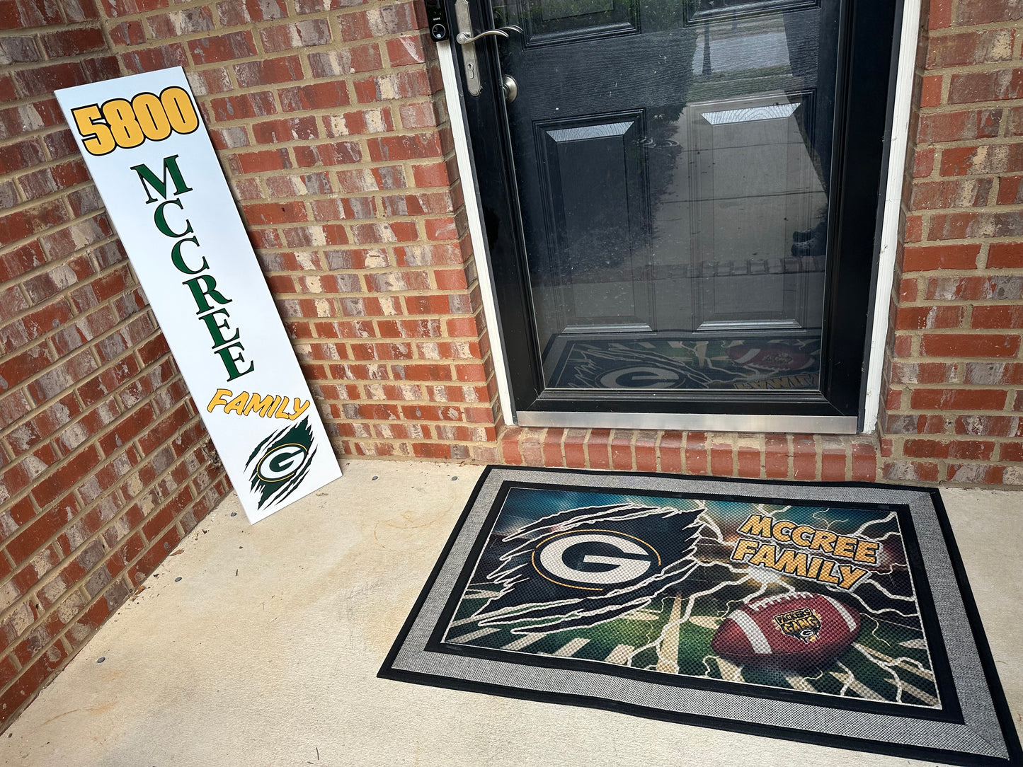 Custom Door Mat and Sign