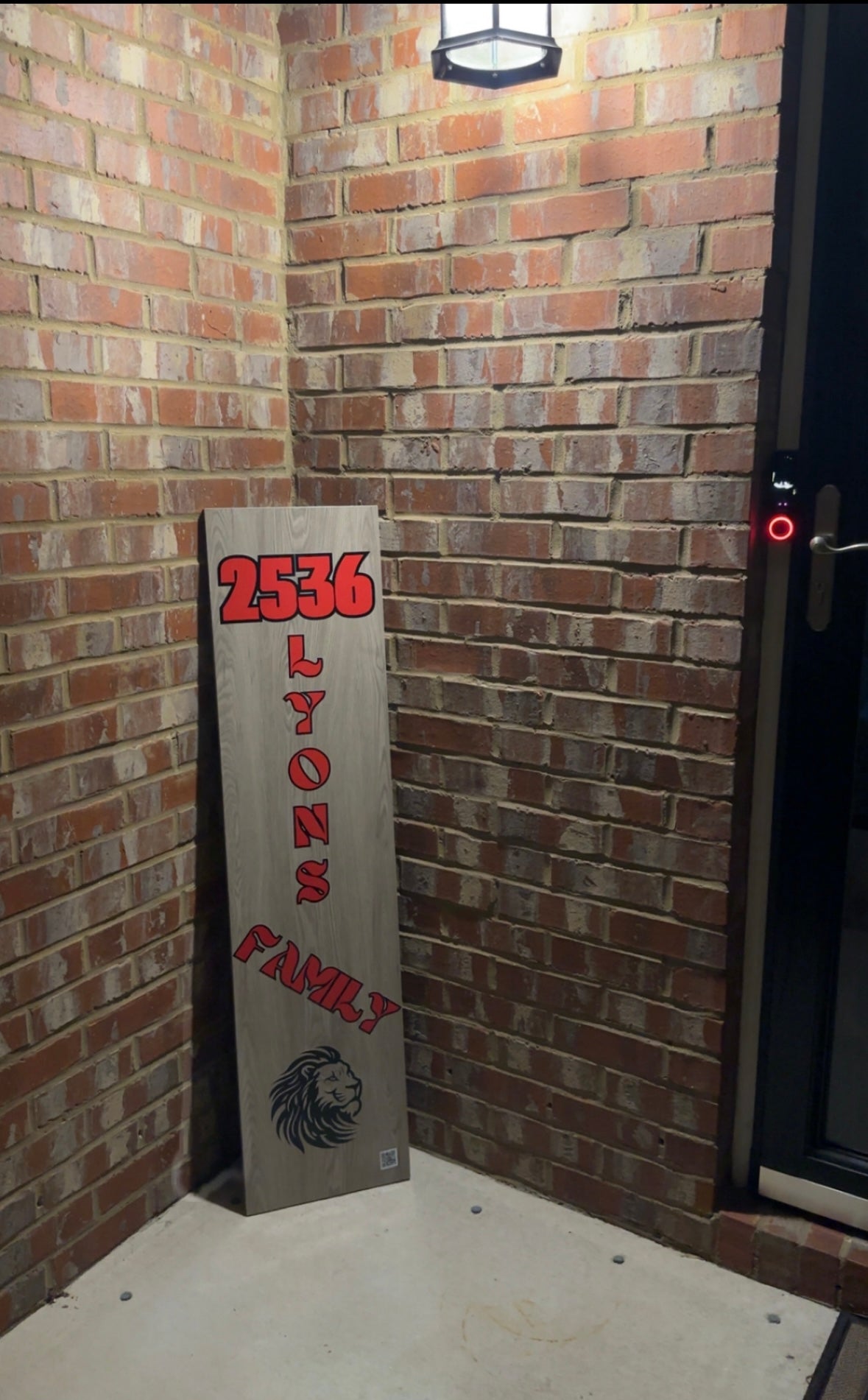 Custom Door Mat and Sign