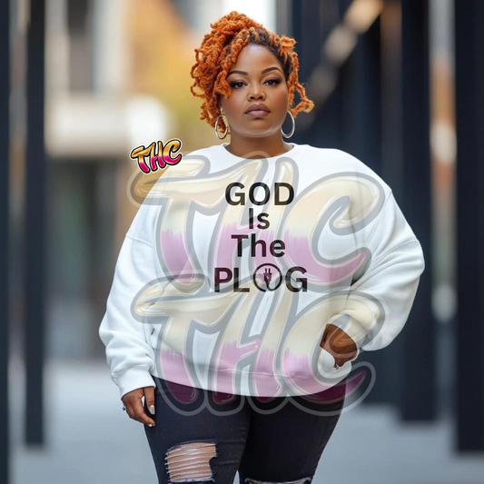 God Is The Plug Sweater