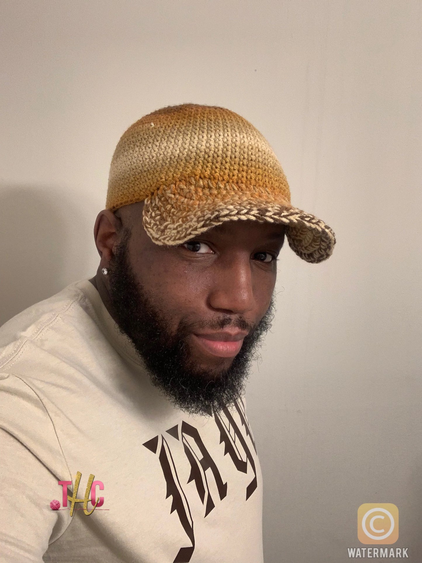 Crochet brim hat